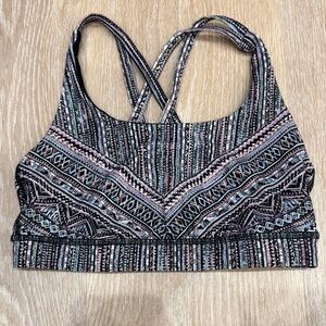 Lululemon Patterned Strappy Bra